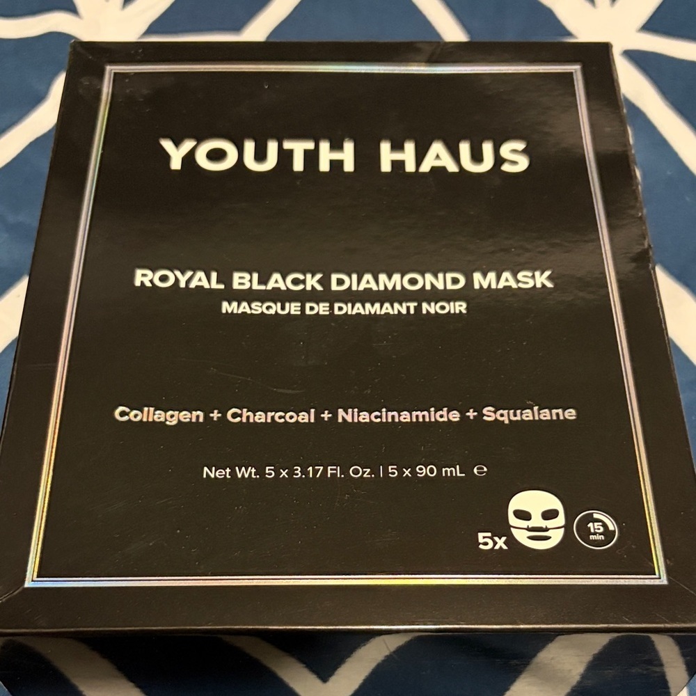 Youth Haus Royal Black Diamond Mask Box of 5